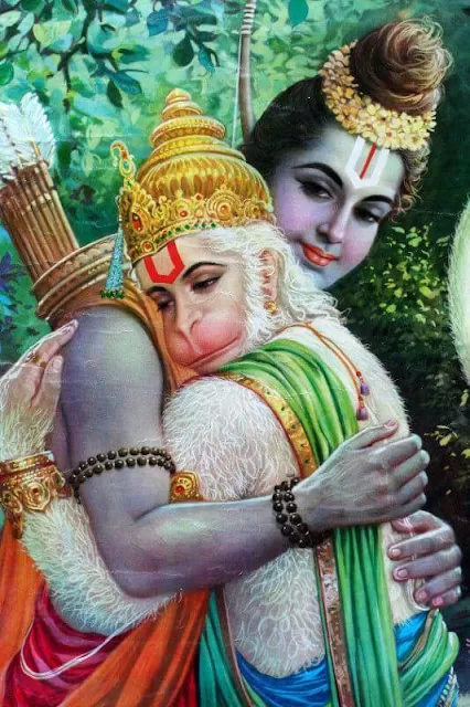 Lord Ram And Hanuman
